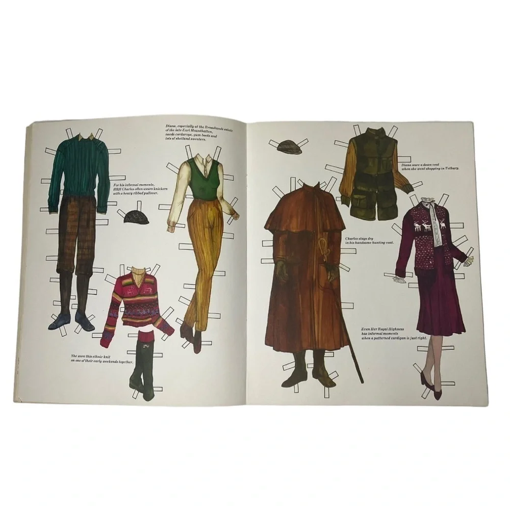 NWT Vintage 1982 The Princess Diana Paper Doll Book Of Fashion